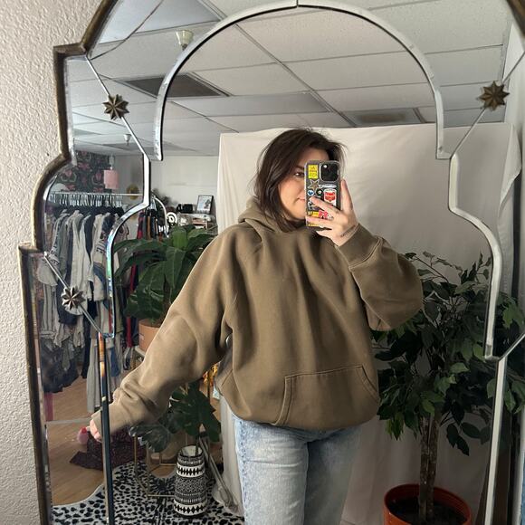 Essentials Fear of God Classic Pullover Hoodie Brown Size Large - Picture 4 of 5